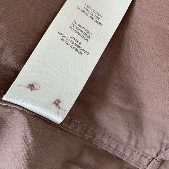 Aritzia Babaton Button Up Dress Shirt, Taupe Brown, XS - Picture 3 of 3